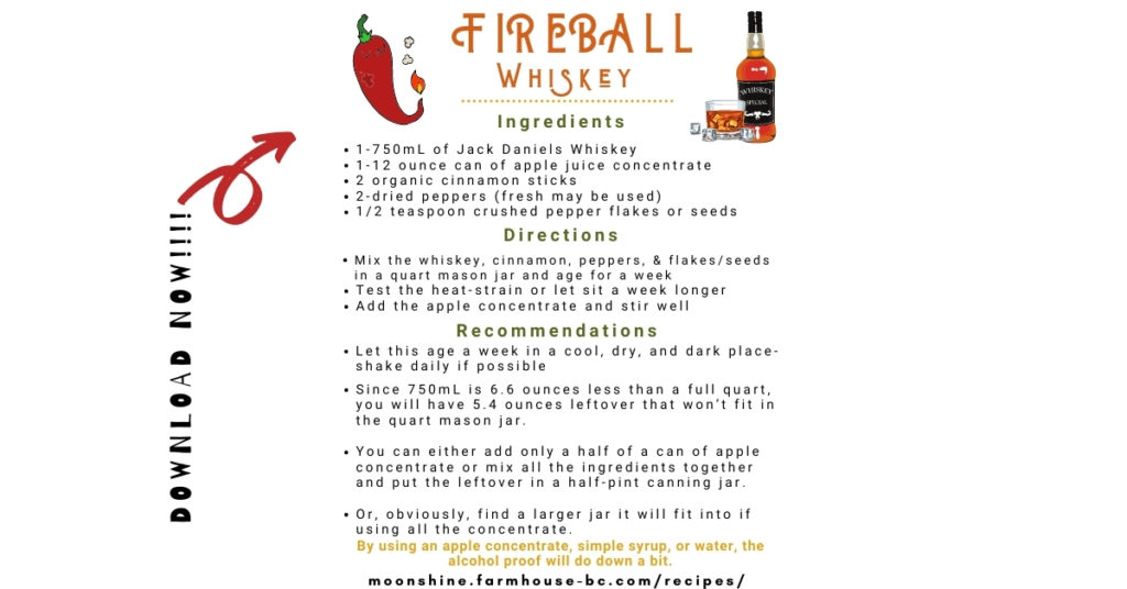 Fireball Whiskey Recipe made in 4 easy steps