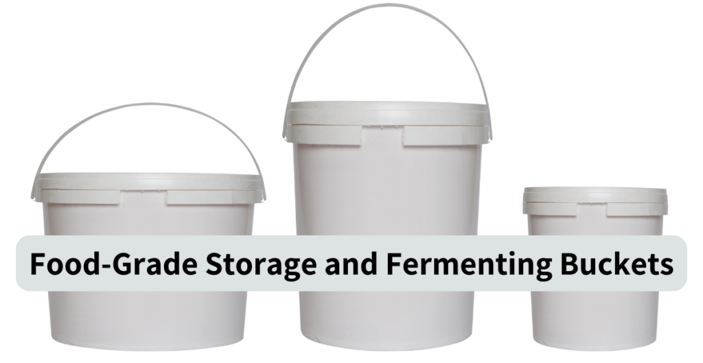 Recommended-products for food-grade buckets for distilling and brewing